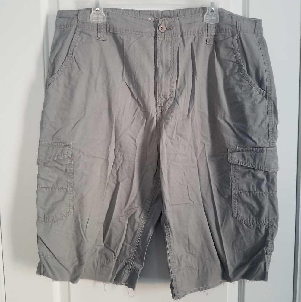 Grey Cargo Shorts